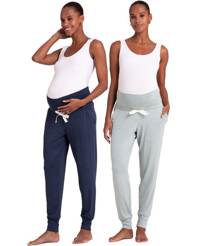Seraphine Assorted 2-pack Maternity sweatpants - Blue
