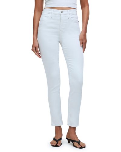 Madewell High Waist Ankle Stovepipe Jeans - Blue