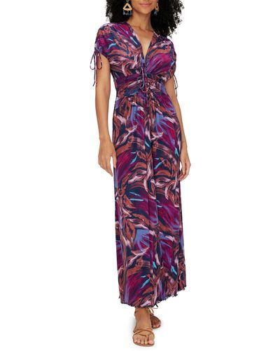 Diane von Furstenberg Reversible Maxi Dress - Purple
