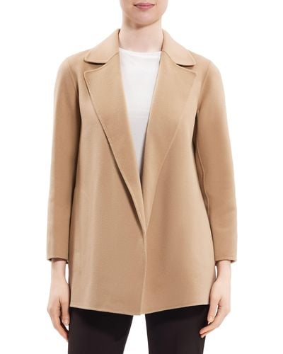 Theory Clairene Wool & Cashmere Jacket - Natural