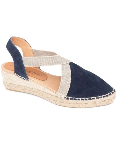 Patricia Green Grace Espadrille Wedge - Blue