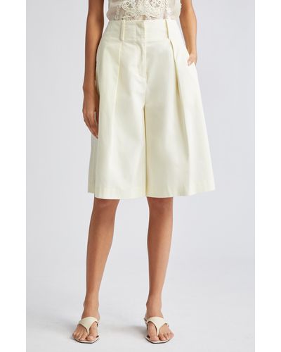 Zimmermann Harmony Slouchy Cotton Shorts - Natural