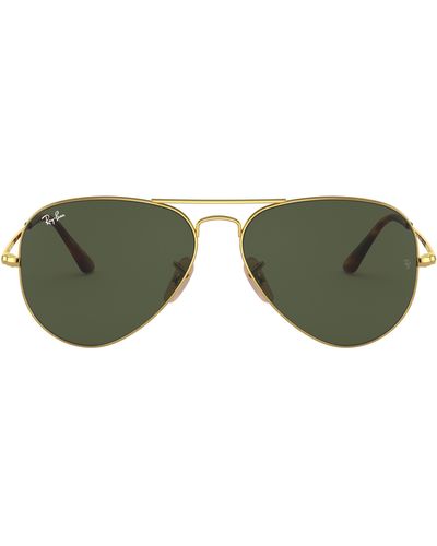 Ray-Ban Aviator Metal Ii 58mm Pilot Sunglasses - Green