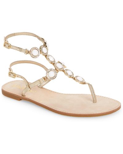 Lilly Pulitzer Lilly Pulitzer Palermo Embellished Sandal - Natural