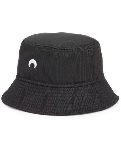 Marine Serre Moiré Bucket Hat - Black