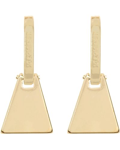 Panacea Triangle Drop Earrings - Natural