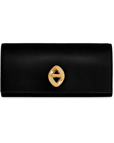 Rebecca Minkoff Chain Strap Crossbody Leather Wallet - Black