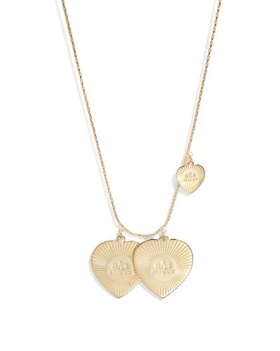 Gas Bijoux Heart Pendant Necklace - Metallic
