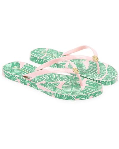 Lilly Pulitzer Lilly Pulitzer Pool Flip Flop - Green
