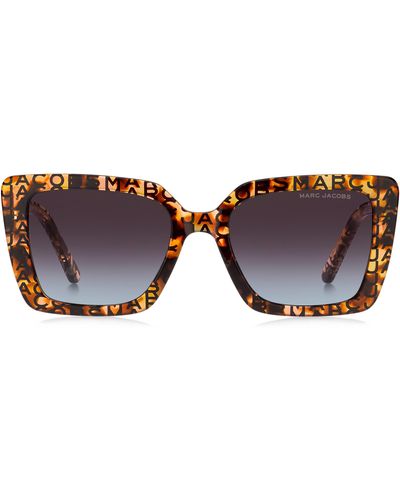Marc Jacobs 52mm Gradient Square Sunglasses - Brown