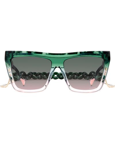 Missoni 59mm Gradient Square Sunglasses - Green