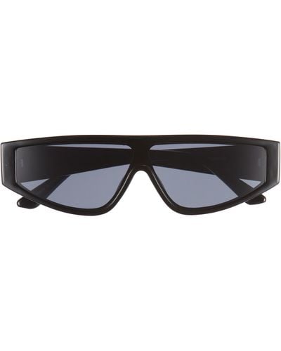 BP. 53mm Flat Top Shield Sunglasses - Black
