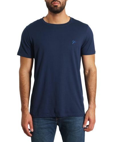 Jared Lang Solid T-shirt - Blue