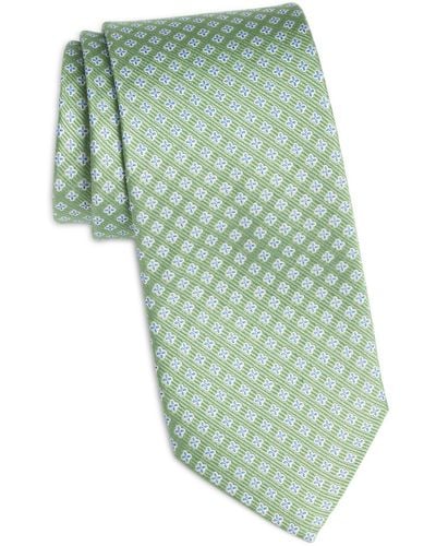 Nordstrom Pattern Silk Tie - Green