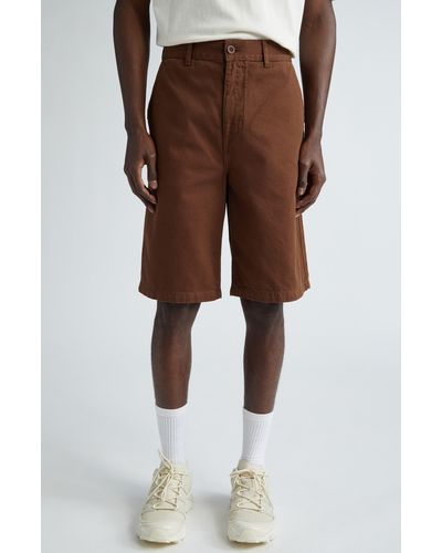 Palmes Sweeper Organic Cotton Shorts - Brown