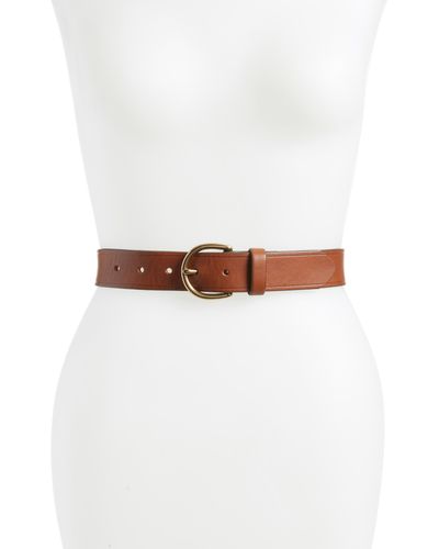 Madewell Medium Perfect Leather Belt - White