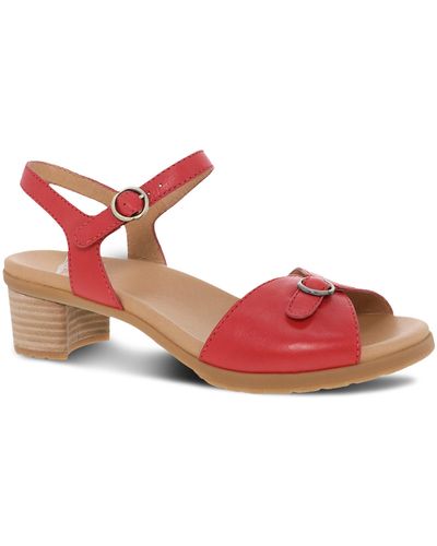 Dansko Tessie Ankle Strap Sandal - Red