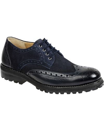 Sandro Moscoloni Russell Wingtip Derby - Blue