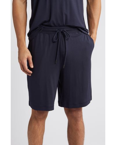 Daniel Buchler Modal Blend Pajama Shorts - Blue