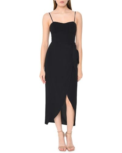 Wayf Kimberly Sleeveless High-low Maxi Dress - Black