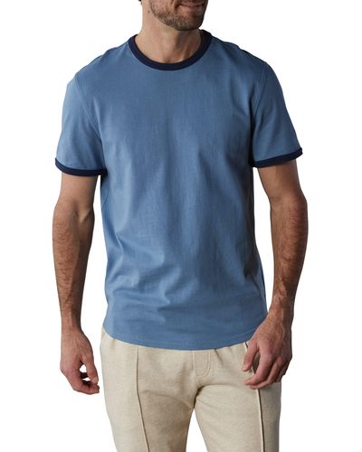 The Normal Brand Lennox Cotton Ringer T-shirt - Blue