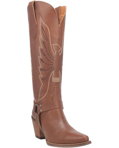 Dingo Heavens To Betsy Knee High Western Boot - Brown