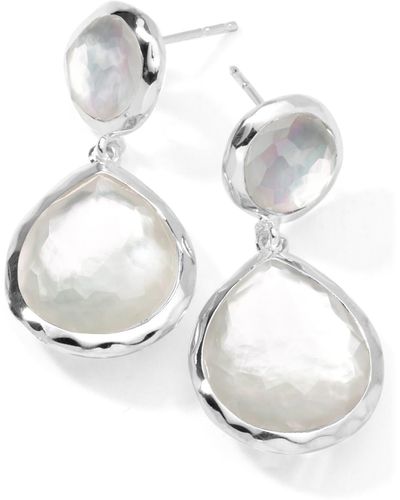 Ippolita Semiprecious Teardrop Earrings - White