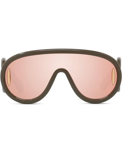 Loewe X Paula's Ibiza 56mm Mask Sunglasses - Pink