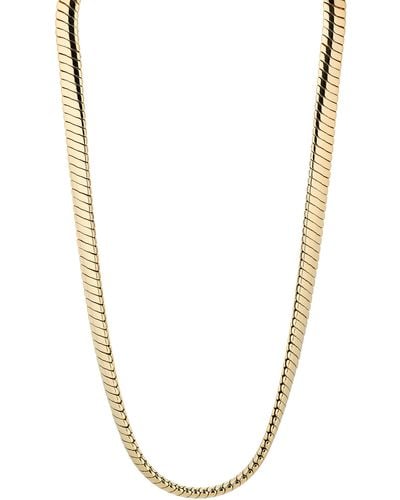 Nadri Omega Chain Collar Necklace - Metallic