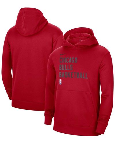Nike Unisex Nike Red Portland Trail Blazers 2023/24 Performance Spotlight  On-Court Practice Pullover Hoodie