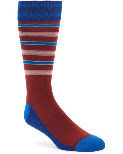 Nordstrom Coolmax® Pattern Dress Socks - Red