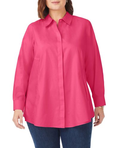 Foxcroft Cici Tunic Blouse - Pink