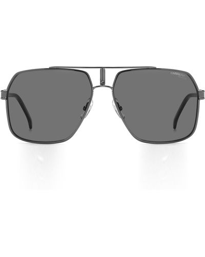 Carrera 62mm Polarized Rectangular Sunglasses - Gray