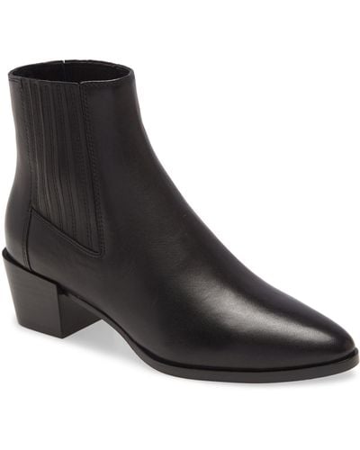 Rag & Bone Rover Leather Ankle Boots - Black
