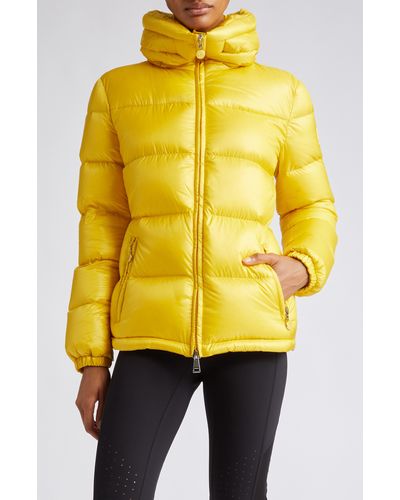 Moncler Douro Quilted Recycled Nylon Down Puffer Jacket - Yellow