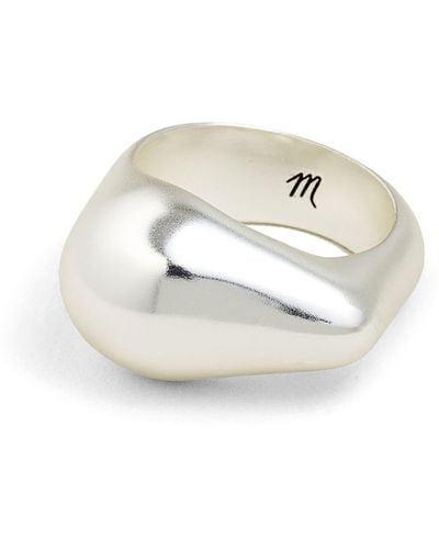 Madewell Droplet Signet Band Ring - White