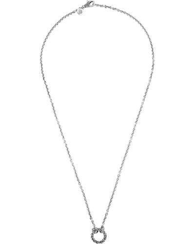 John Hardy Classic Chain Amulet Connector Necklace - Blue