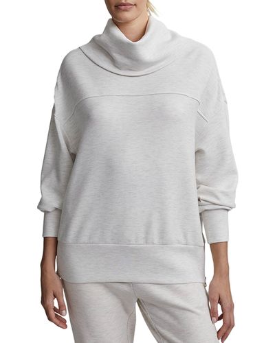 Varley Priya Longline Cowl Neck Sweatshirt - Gray