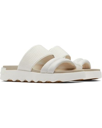 Sorel Viibe Asymmetric Slide Sandal - White
