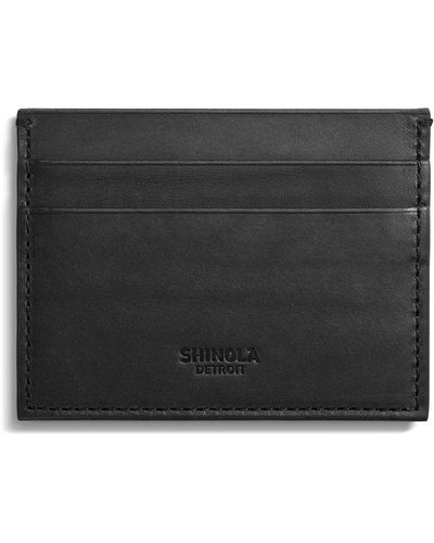 Shinola Five Pocket Card Case - Black