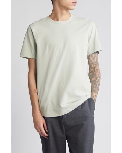 Open Edit Crewneck Stretch Cotton T-shirt - White