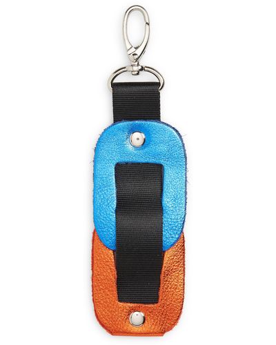 SC103 Tackle Leather Link Key Chain - Blue