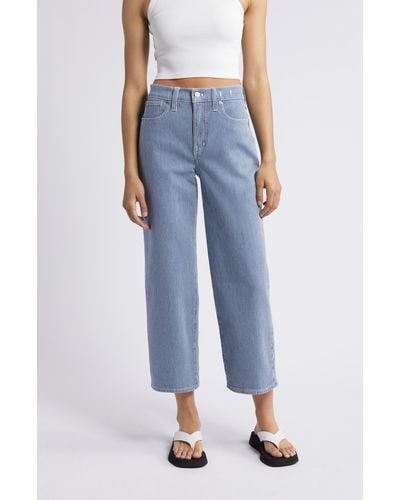 Madewell The Perfect Vintage Wide Leg Crop Jeans - Blue