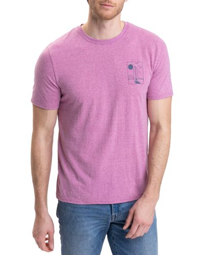 Threads For Thought Surf Beach Graphic T-shirt - Purple