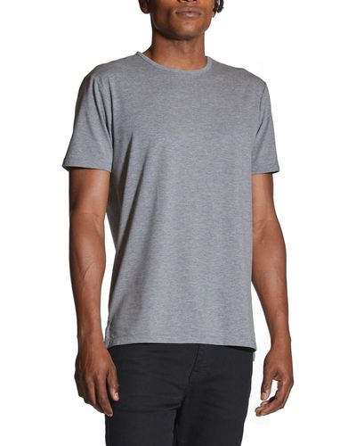 Cuts Ao Split Hem T-shirt - Gray