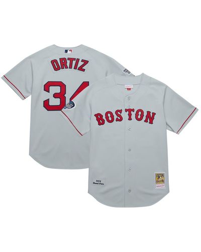 Mitchell & Ness David Ortiz Gray Boston Red Sox 2004 Cooperstown Collection Authentic Throwback Jersey At Nordstrom