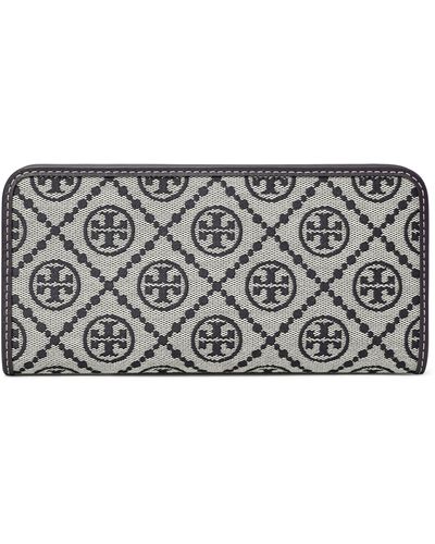 Tory Burch Women's T Monogram Zip Slim Wallet