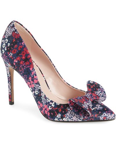 Ted Baker Zafiina Ditsy Floral Pointed Toe Pump - Purple