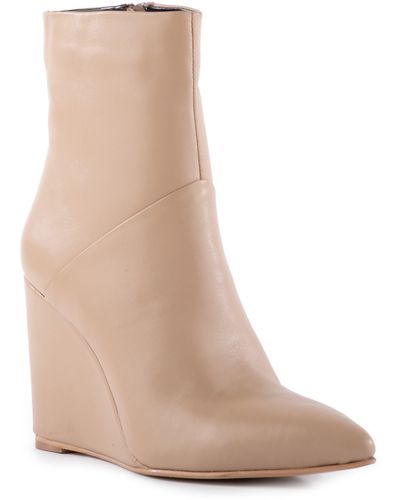 Seychelles Only Girl Pointed Toe Wedge Bootie - Natural