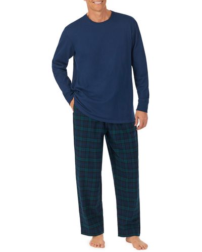 Lanz of Salzburg Long Sleeve Cotton Pajamas - Blue